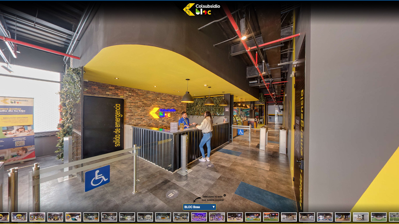 Recorrido virtual 360° — BLOC Bienestar Local - Colsubsidio