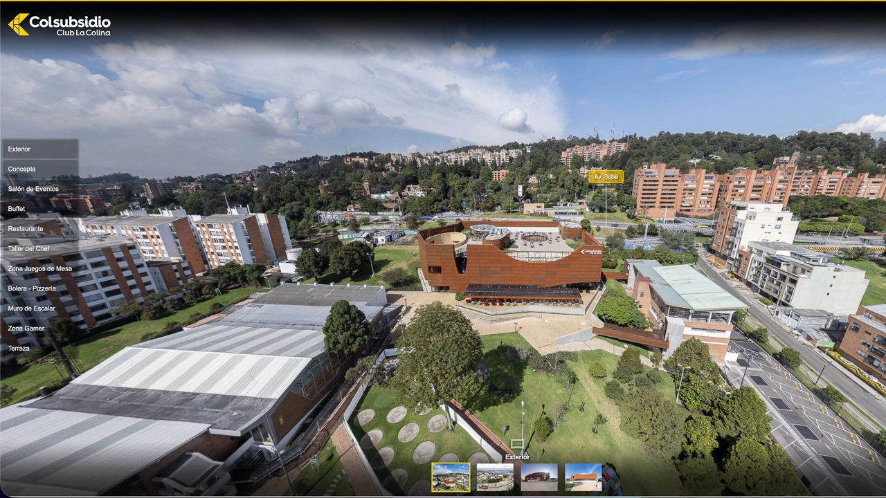 Recorrido virtual 360° — Club La Colina - Colsubsidio
